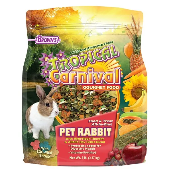 5 Lb F.M. Brown Tropical Carnival Rabbit - Food